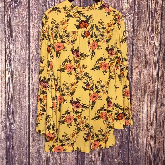 FREE PEOPLE easy girl bell sleeve tunic medium - Picture 8 of 9